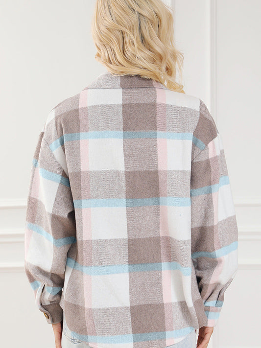 Manteau à Manches Longues Multicolore pour Femme