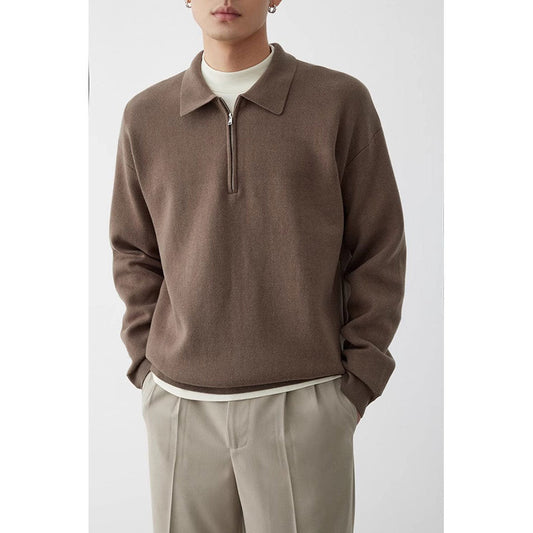 Pull Tricoté avec Col pour Homme